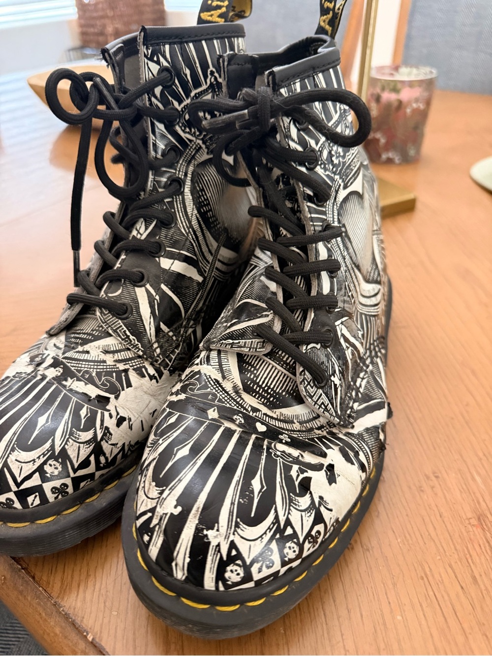 Dr martens playing cards Women's Boots